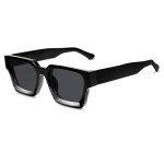 VANLINKER Retro Thick Square Sunglasses for All