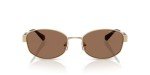 Michael Kors Monte Carlo Oval Sunglasses - Gold/Brown
