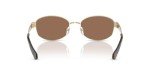 Michael Kors Monte Carlo Oval Sunglasses - Gold/Brown