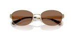 Michael Kors Monte Carlo Oval Sunglasses - Gold/Brown