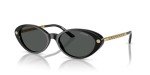 Versace Black Frame Sunglasses with Grey Lenses