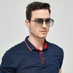 Oversized Square Gradient Aviator Sunglasses for All