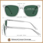 CARFIA Polarized Retro Sunglasses for Men