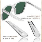 CARFIA Polarized Retro Sunglasses for Men