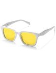 Veda Tinda Rectangle Yellow Tinted Polarized Sunglasses