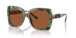 Michael Kors Teal Tortoise Women's Square Sunglasses