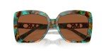 Michael Kors Teal Tortoise Women's Square Sunglasses