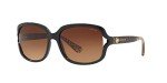 Coach HC8169 Black/Brown Gradient Sunglasses, 57 mm