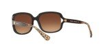 Coach HC8169 Black/Brown Gradient Sunglasses, 57 mm