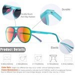 Lasiyanor Lightweight Polarized Retro 70s Sunglasses