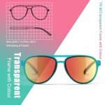 Lasiyanor Lightweight Polarized Retro 70s Sunglasses