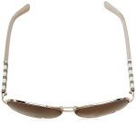 Kate Spade Dalia Gold Brown Aviator Sunglasses