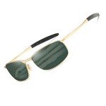 AEVOGUE Retro Polarized Men's Sunglasses - Gold Frame