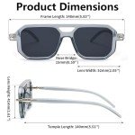 FEISEDY Retro Square Aviator Sunglasses for Everyone