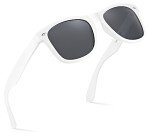Vintage White Smoke Polarized Sunglasses