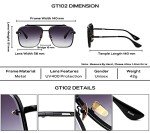 Trendy Square Aviator Gradient Sunglasses for All