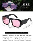 Trendy Retro Oversize Square Sunglasses for All