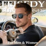 FEISEDY Polarized Aviator Sunglasses for Men and Women