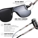 FEISEDY Polarized Mirrored Sunglasses for Men and Women