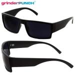 Men's Black Flat Top Gangster Sunglasses