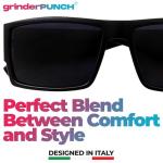 Men's Black Flat Top Gangster Sunglasses