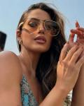 GUVIVI Retro Gold Oversized Aviator Sunglasses