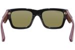 Gucci GG1668S Men's Black/Red/Green Rectangle Sunglasses