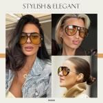 Trendy Oversized Retro 70s Aviator Sunglasses