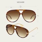 Trendy Oversized Retro 70s Aviator Sunglasses
