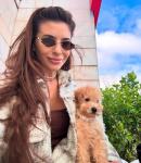 TYA Retro Y2K Semi-Rimless Gold Sunglasses