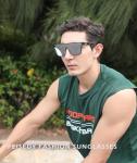 FEISEDY Fashion Mirrored Sunglasses for All