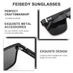 FEISEDY Fashion Mirrored Sunglasses for All