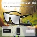 FEISEDY Fashion Mirrored Sunglasses for All