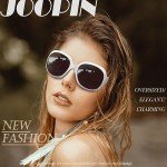 Trendy Oversized White Polarized Sunglasses for Women