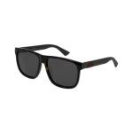 Gucci GG0010S Polarized Dark Havana Square Sunglasses