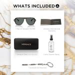 Versace VE2199 Polarized Heart Sunglasses for Men