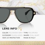 Versace VE2199 Polarized Heart Sunglasses for Men