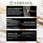 Versace VE2199 Polarized Heart Sunglasses for Men