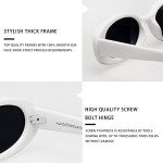 VANLINKER 90s Polarized Oval Sunglasses for Women