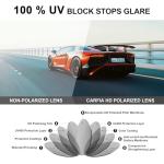 CARFIA Men’s Polarized Retro Panto Sunglasses