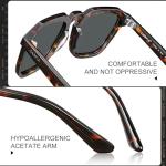 CARFIA Men’s Polarized Retro Panto Sunglasses