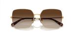 Dolce & Gabbana Gold Brown Gradient Sunglasses