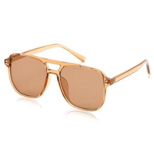Retro Square Aviator Sunglasses for Men and Women