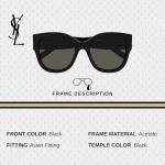 Saint Laurent SL M95/F Square Sunglasses Bundle