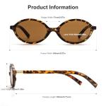 ViewJoy Retro Oval Sunglasses for Women - 2 Pack
