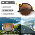 Retro Round Polarized Sunglasses for Men & Women