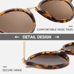 Retro Round Polarized Sunglasses for Men & Women
