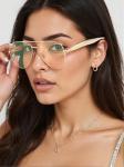 Jcheupet Women's Oversized 70s Retro Aviator Sunglasses