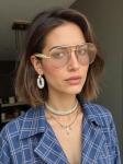 Jcheupet Women's Oversized 70s Retro Aviator Sunglasses