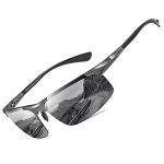 DUCO Men's Polarized Carbon Fiber Sunglasses